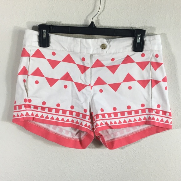 J. Crew City Fit Chino Shorts Tribal Print Size 2 - Picture 2 of 6